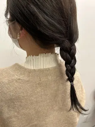 ミディアム 田中 樹奈のヘアスタイル