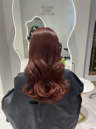 ロング カラー 𝑹𝒊𝒉𝒐🎀 名駅/大人韓国ヘアのヘアスタイル