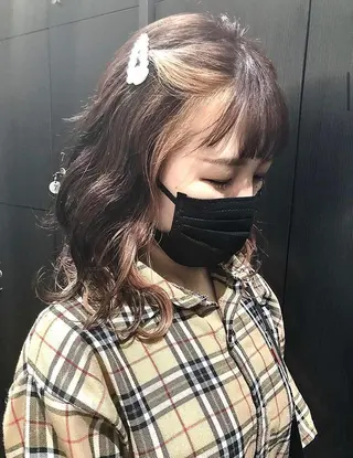 ミディアム カラー パーマ ヘアアレンジ キッズ stylist 🌸 kana.のヘアスタイル