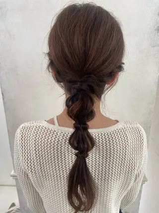 セミロング ヘアアレンジ 関口 真琴のヘアスタイル