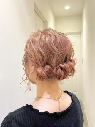 ミディアム ヘアアレンジ シールエクステ横浜 🐏☁️miminaのヘアスタイル