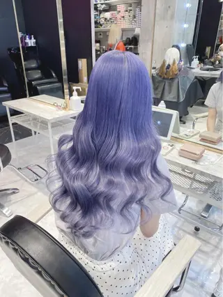 ロング カラー パーマ ヘアアレンジ メンズ キッズ ネイル マツエク・マツパ アイブロウ 💖オタク美容師 ꒰ঌ♡モモ♡໒꒱のヘアスタイル