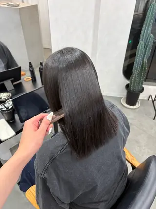 ミディアム LIV My【マイ】 髪質改善/箕面のヘアスタイル