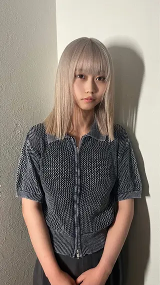 ミディアム カラー 💖艶ハイトーン髪質 改善💖ケンシンのヘアスタイル