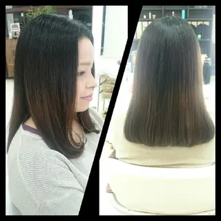 セミロング キンジョウ エナミのヘアスタイル