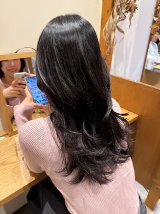 ロング カラー 🤍江坂 ハヤシアヤナ🤍のヘアスタイル