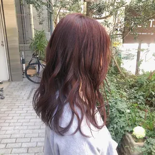 ミディアム カラー ワンカールで盛れる レイヤー🎀Macoのヘアスタイル