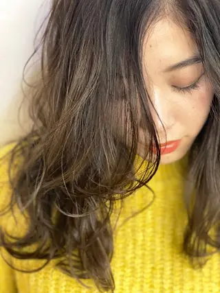 ロング カラー ヘアアレンジ 【艶髪×韓国風】 毛流れ職人 RYOのヘアスタイル