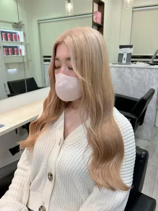 ロング カラー ヘアアレンジ 代表🎀 ふわモテ愛 され髪🩷yumiのヘアスタイル
