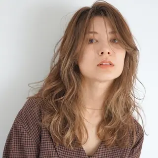 セミロング カラー パーマ 髪質改善ストレート✨ パーマヘア✨YUKIのヘアスタイル