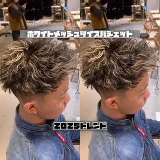 ショート パーマ メンズ 山内 優成のヘアスタイル