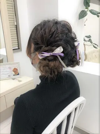 ヘアアレンジ 似合わせヘアメイク 💐オダギリチアキのヘアスタイル