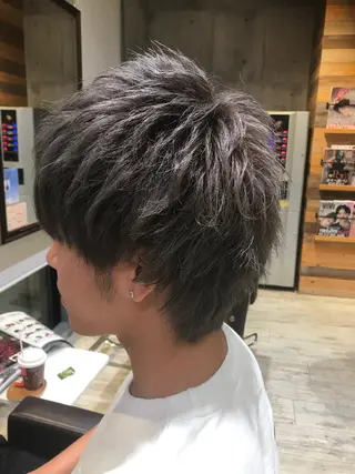 ショート カラー パーマ ヘアアレンジ メンズ キッズ ネイル マツエク・マツパ EnBlesS西宮 マンツーマン神道有基のヘアスタイル