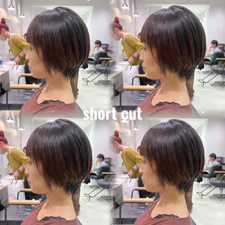 ショート 🫧三浦 未流/ ボブ/イヤリングのヘアスタイル