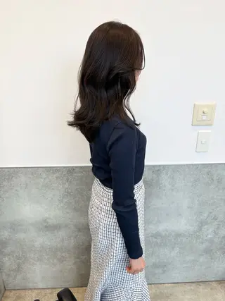 セミロング カラー mao | 柔らか艶カラー🫧のヘアスタイル