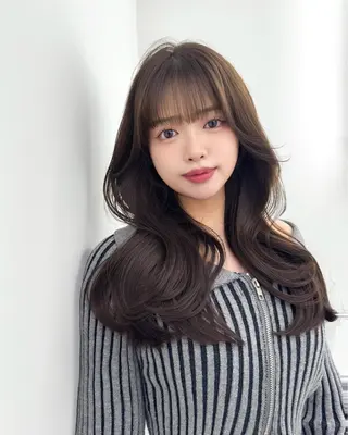 ロング カラー 韓国ヘア　紗希 🦋のヘアスタイル