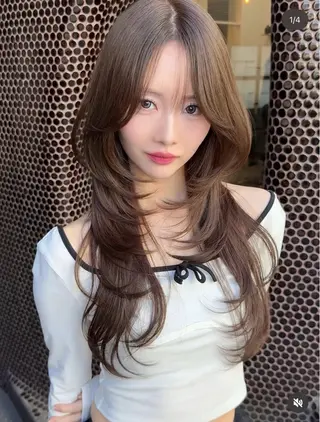 ロング 【大宮】一日限定 ハイレイヤーカットのヘアスタイル