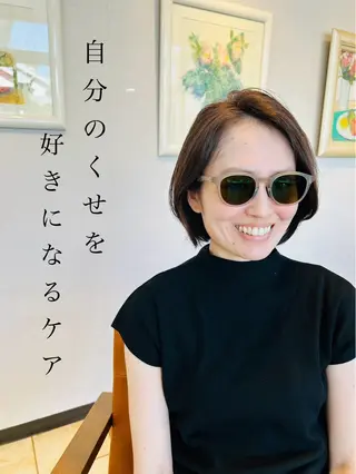 ショート ナチュラルオーブン 大村店🍀深松孝枝のヘアスタイル