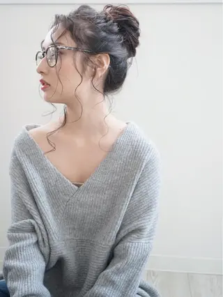 ロング カラー ヘアアレンジ 花井 啓好のヘアスタイル