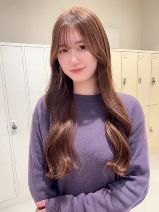 ロング カラー 透明感カラー🫧🌈 似合わせカット✂︎のヘアスタイル