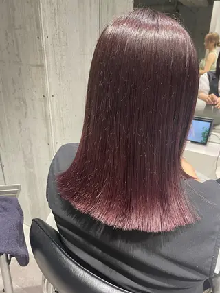 ミディアム カラー ナカムラ イヅミのヘアスタイル