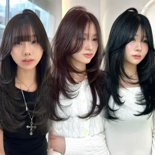 ロング カラー GAGA所属・GAGA AMIKAのヘアスタイル