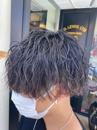 パーマ メンズ メンズブリーチカラー /パーマ ごーた立川のヘアスタイル