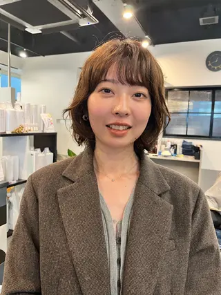 ミディアム パーマ dogstar小林諒 パーマ/レイヤーのヘアスタイル