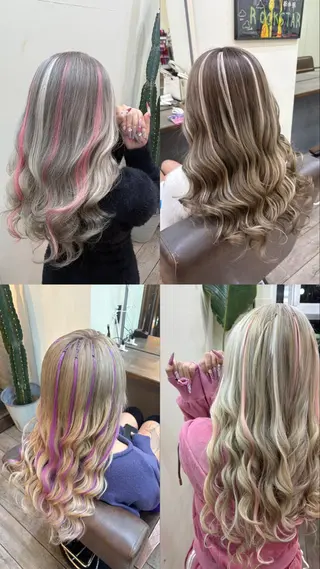 ロング カラー WEST OLAND 黒坂佳乃のヘアスタイル