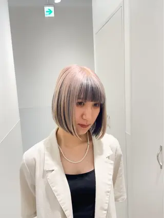ショート カラー パーマ ヘアアレンジ キッズ 大人スタイル 太田のヘアスタイル