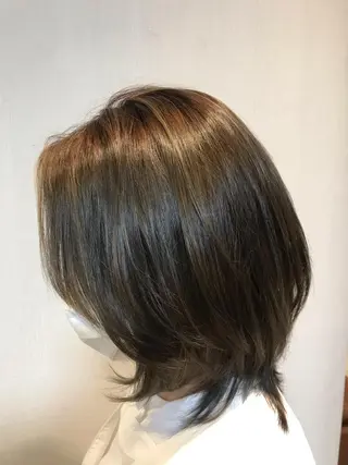 ミディアム カラー ナチュラル🧡可愛い MINAMIのヘアスタイル