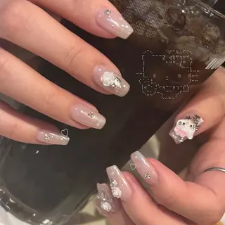 ネイル パラあり！フィルイン 美フォルムのネイルデザイン