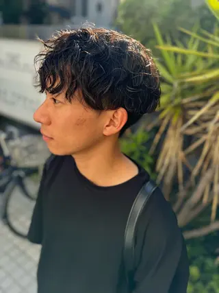 ショート パーマ ヘアアレンジ メンズ CHIC share salon所属・ちこ .のヘアスタイル