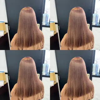 ミディアム カラー ✨縮毛矯正✖︎顔周り レイヤー✨ナカムラのヘアスタイル