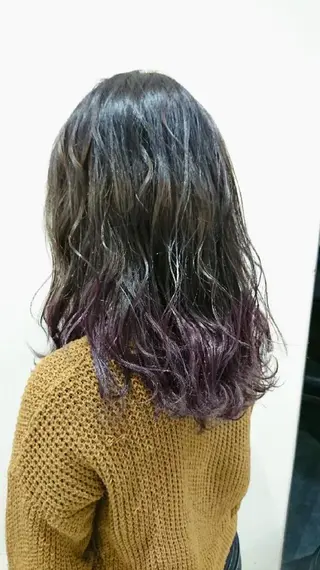 ロング ヘアアレンジ カラー 艶カラー/インナー /グラデ/大西小百合のヘアスタイル