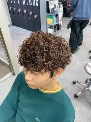 ショート カラー パーマ ヘアアレンジ メンズ キッズ ネイル マツエク・マツパ アイブロウ 🔥漢髪特化メンズ マネージャーYUKIのヘアスタイル