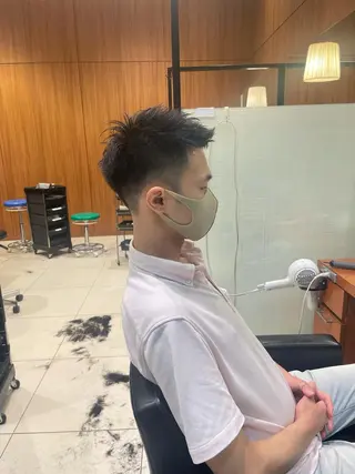 ショート メンズ 髙田 千華 髪質改善ストレートのヘアスタイル