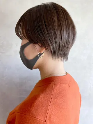 ショート カラー パーマ ヘアアレンジ ITbyALBUM 八王子店のヘアスタイル