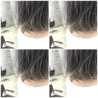 ミディアム カラー パーマ ヘアアレンジ メンズ レイヤー/顔周り 韓国ヘア森田和貴のヘアスタイル