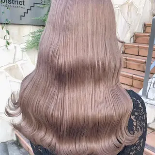ロング カラー MOMO艶髪 🩵モテカラーのヘアスタイル