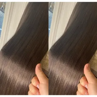 セミロング カラー 似合わせ/ブリーチ カラー.岡田友仁のヘアスタイル