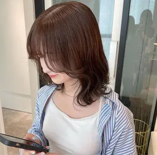 ミディアム カラー Parve Mix /頓宮 稚愛🤍のヘアスタイル
