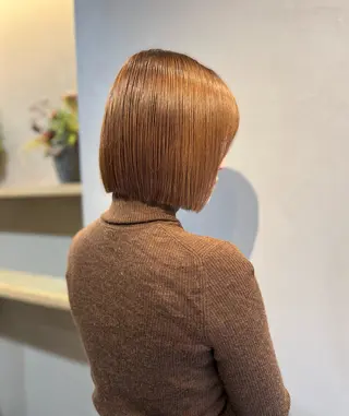 ショート カラー 神戸ボブ✂️ ioe三宮/田 伸佳のヘアスタイル