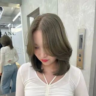 カラー 縮毛矯正/くすみカラ ーayukaのヘアスタイル