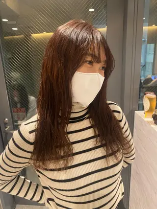 ロング カラー ブリーチなしカラー RURI🩵のヘアスタイル