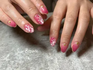 ネイル Sun Brown サンブラウンのネイルデザイン