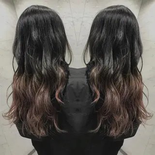 セミロング カラー 重政 和樹のヘアスタイル