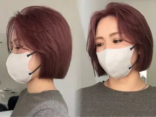 ミディアム レイヤーカット┊ 透 明感カラー┊ YUIのヘアスタイル