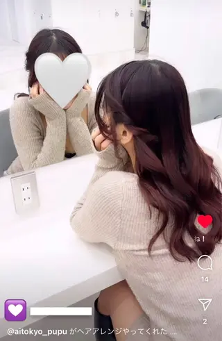 ロング ヘアアレンジ 声優オタク美容師🎀 𝑹𝑰𝑵𝑶𝑵のヘアスタイル