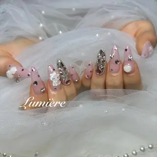ネイル Lumière｜ ロング｜ワンホンのネイルデザイン